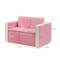 2 in 1 Multi-Functional Kids Sofa Table Chair Set with PVC Surface and Storage Box Under The Seat